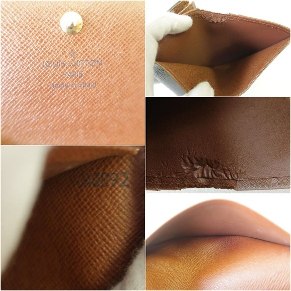 364108F V Louis Vuitton Wallet Porte Monnaie Brown Monogram - Picture 6 of 8